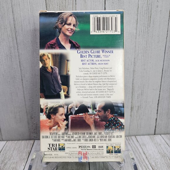 Vintage As Good As It Gets VHS Tape 1998 - Jack Nicholson - Picture 3 of 4